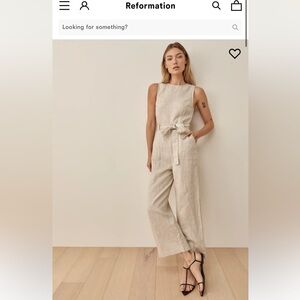 Reformation Linen Jumpsuit